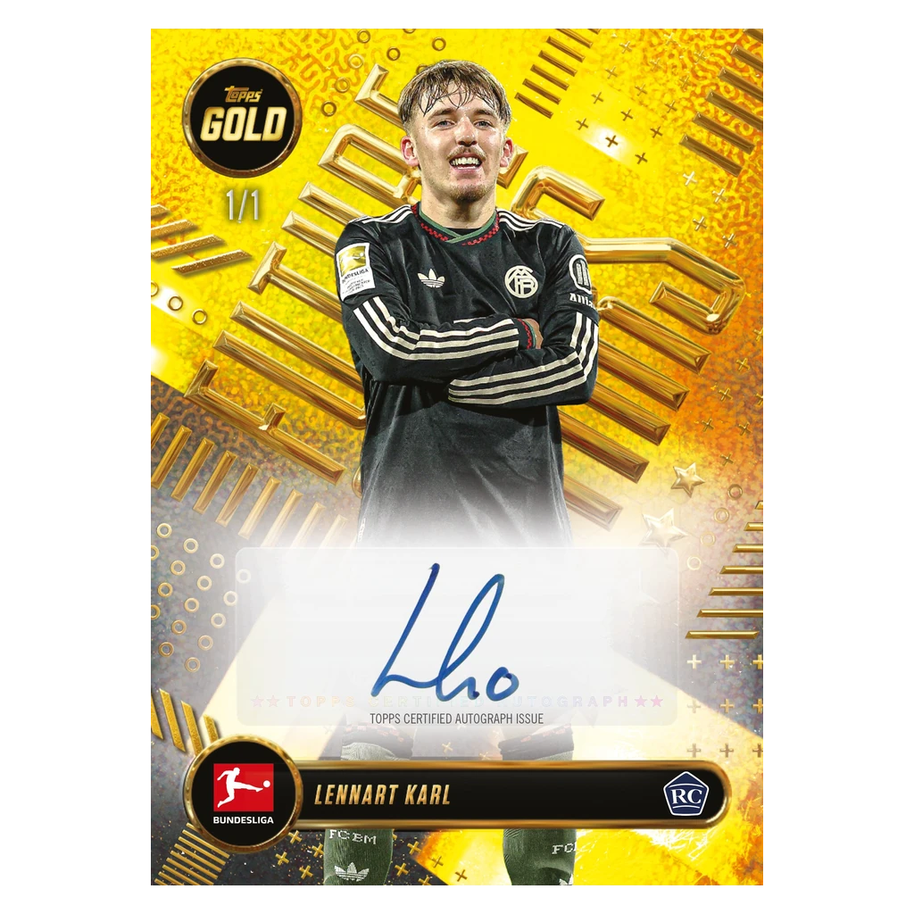 Lennart Karl Future Stars Rookie Autogrammkarte als 1-of-1