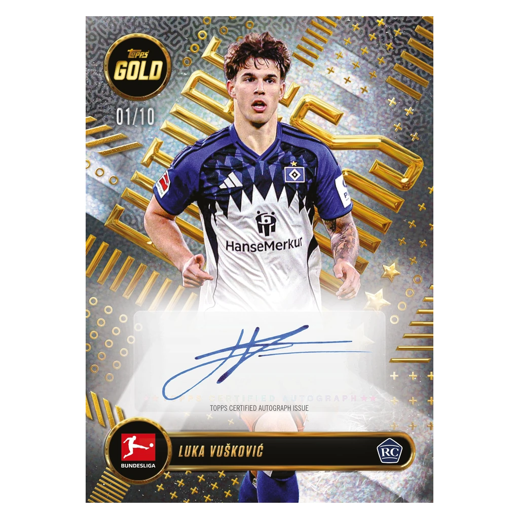 Luka Vušković Future Stars Rookie Autogrammkarte nummeriert 1 von 10