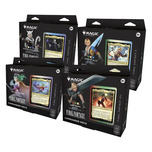 MTG Final Fantasy Commander Deck Set alle 4 Decks Deutsch