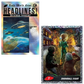 Mars Attacks Xmas Karte "Headlines: Christmas Invasion" 01/99 neben Karte 7 "Snowball Fight" 2/5 in Folienveredelung