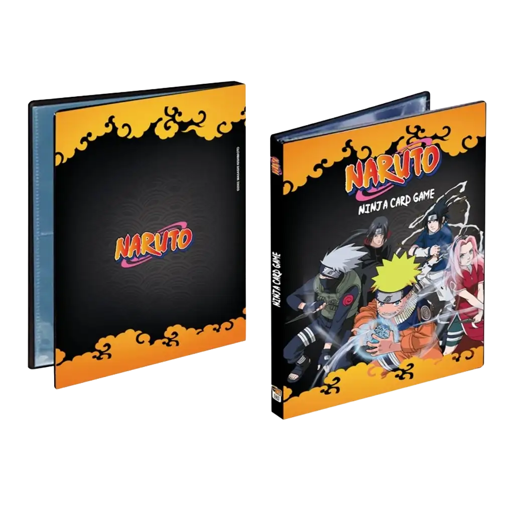 Naruto Mythos TCG First Set Binder Front und back mit Naruto Team 7