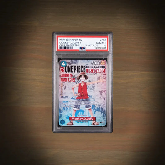 One Piece Monkey D. Luffy P-055 College Basketball US Voyage Promo PSA 10 EN