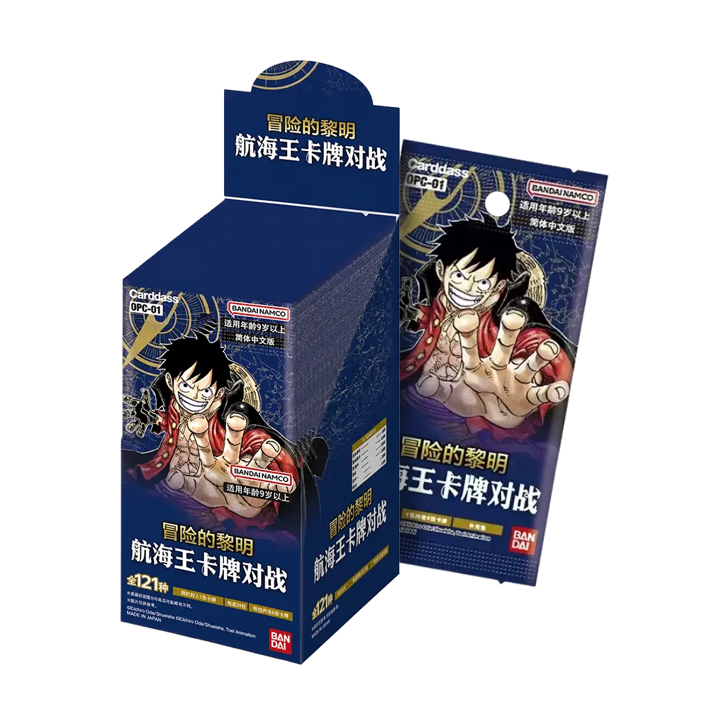 One Piece Card Game Romance Dawn OPC01 Booster Display CN mit 24 chinesischen Boostern