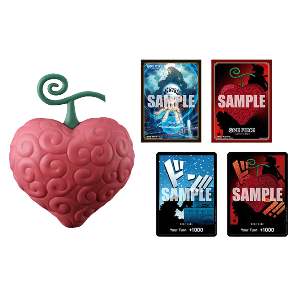 One Piece Card Game Devil Fruits Collection Vol. 3 DF-03 Englisch – Teufelsfrucht Box mit 3 Booster Packs, DON!!-Karte und 10 Sleeves