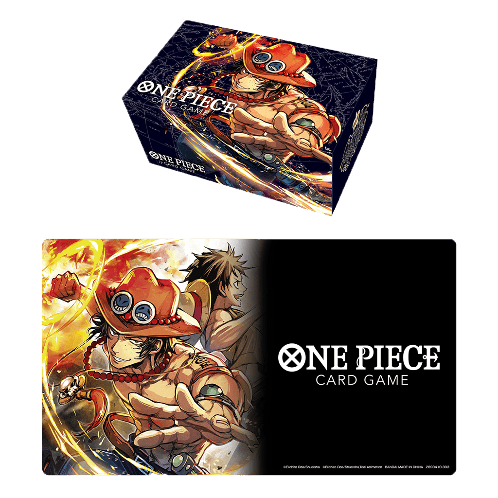 One Piece Card Game - Playmat and Storage Box Set -Portgas.D.Ace-