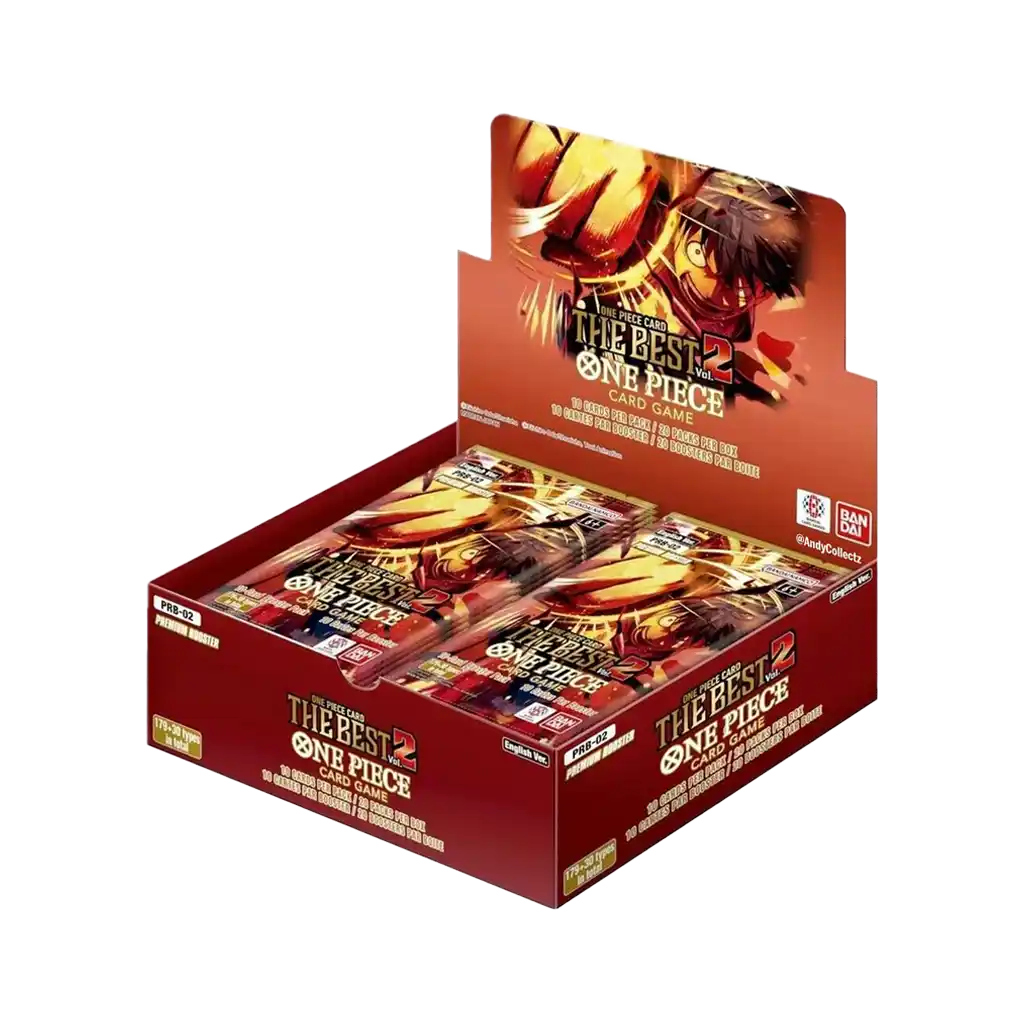 One Piece Card Game – Premium Booster Display PRB02 [EN] The Best Vol.2 mit 20 Boostern à 10 Karten, Reprints & Alt-Art Karten