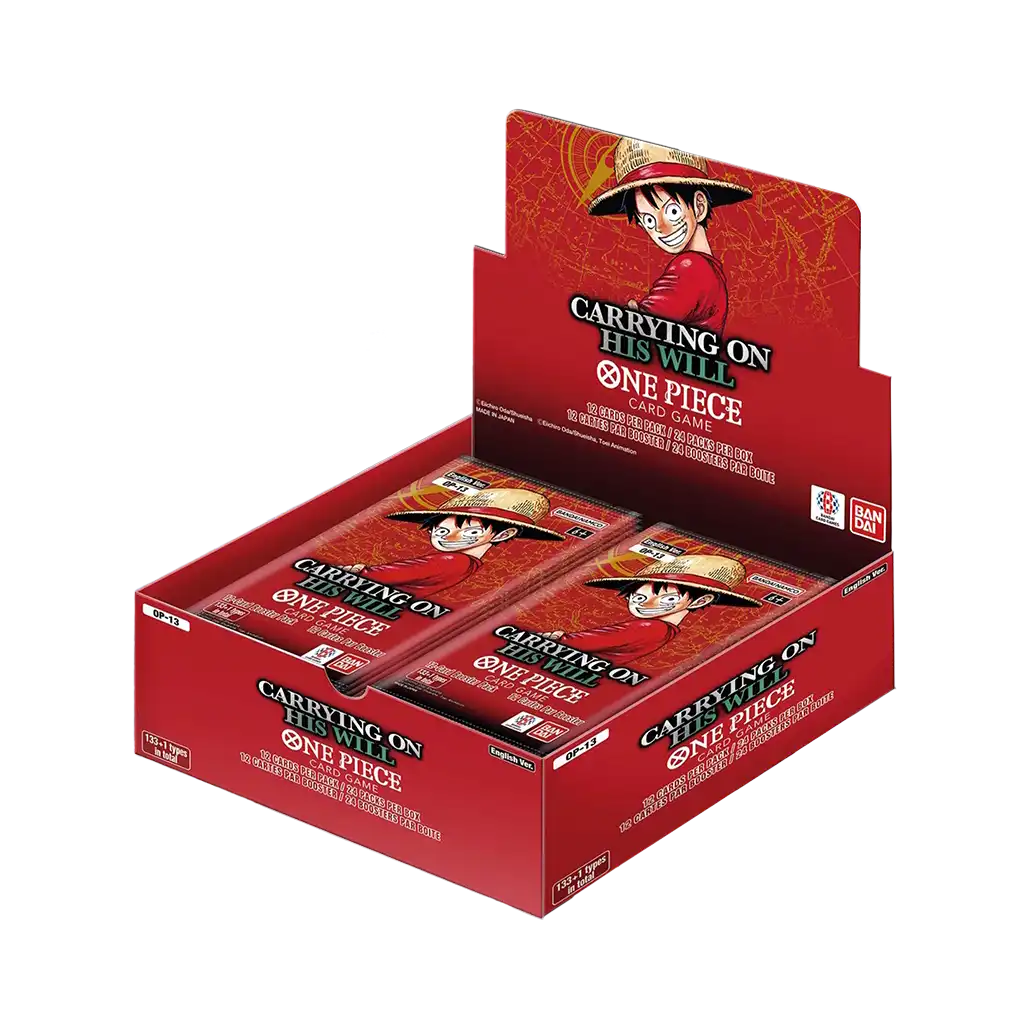 One Piece Card Game OP-13 Carrying on His Will Booster Display Englisch mit 24 Booster Packs – 3rd Anniversary Edition