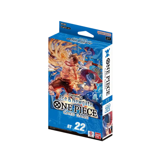 Starter Deck “Ace & Newgate” [ST-22] – One Piece Card Game (englisch), offizielles Produktbild mit Ace und Newgate Artwork