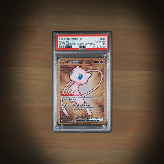 Pokemon Mew ex 205/165 151 Ultra-Premium Collection Metal Card PSA 10 Englisch Vorderseite