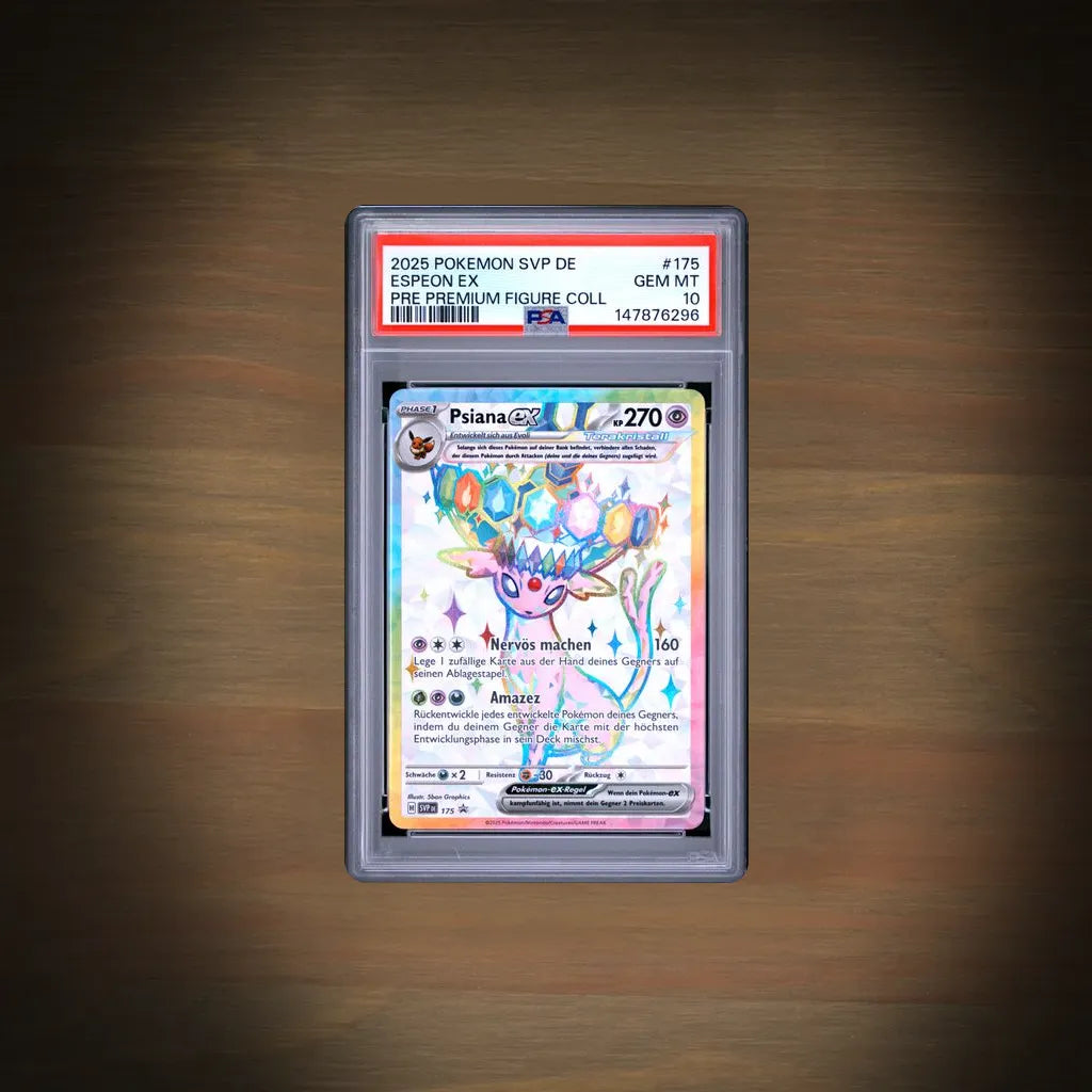Pokemon Psiana ex SVP 175 Prismatische Entwicklungen PSA 10 Deutsch Vorderseite