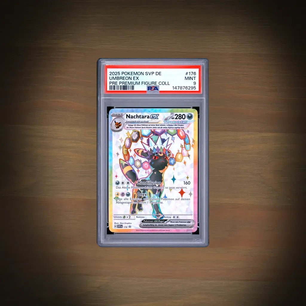 Pokemon Nachtara ex SVP 176 Prismatische Entwicklungen PSA 9 Deutsch Vorderseite