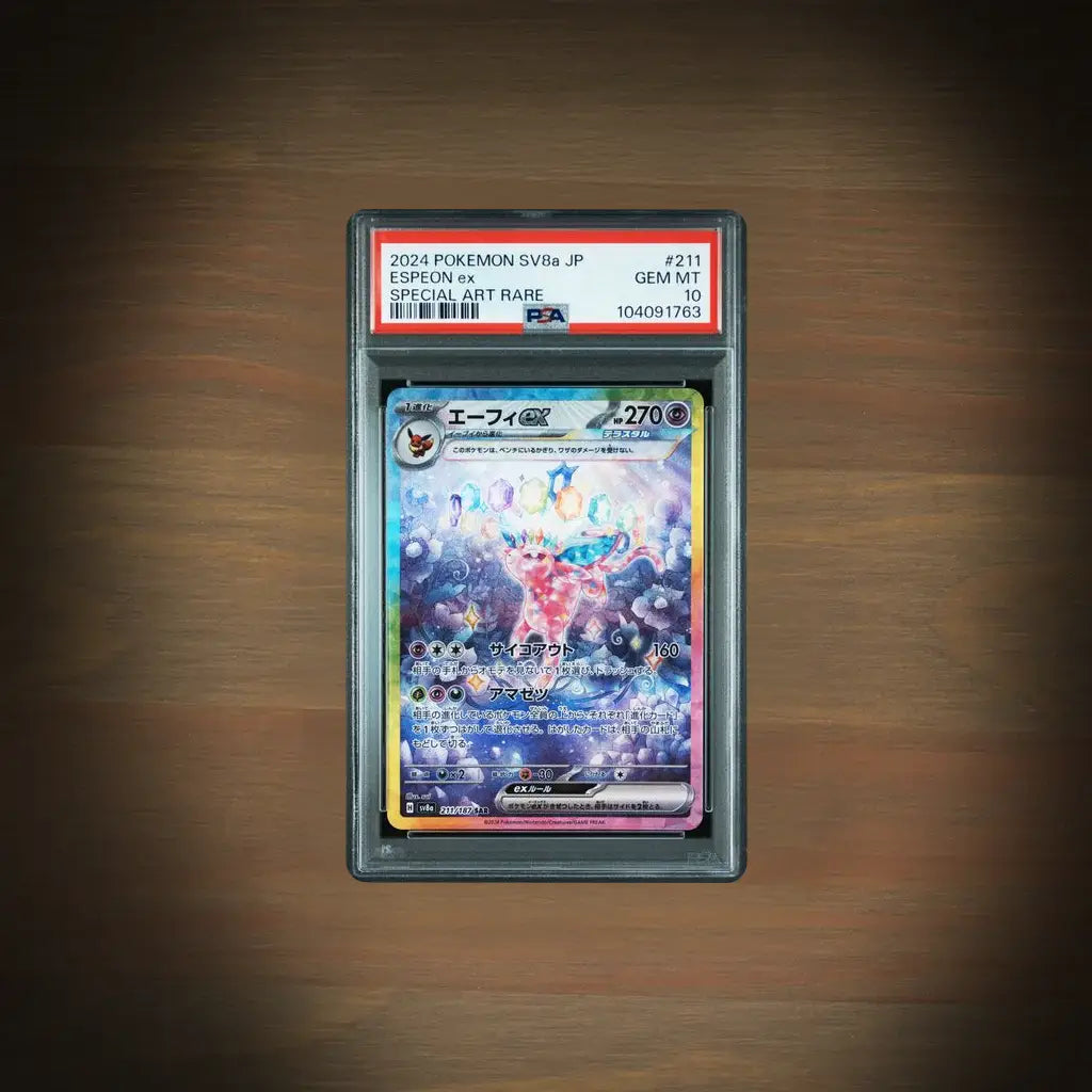Pokemon Espeon ex 211/187 Terastal Festival ex PSA 10 Japanisch Vorderseite