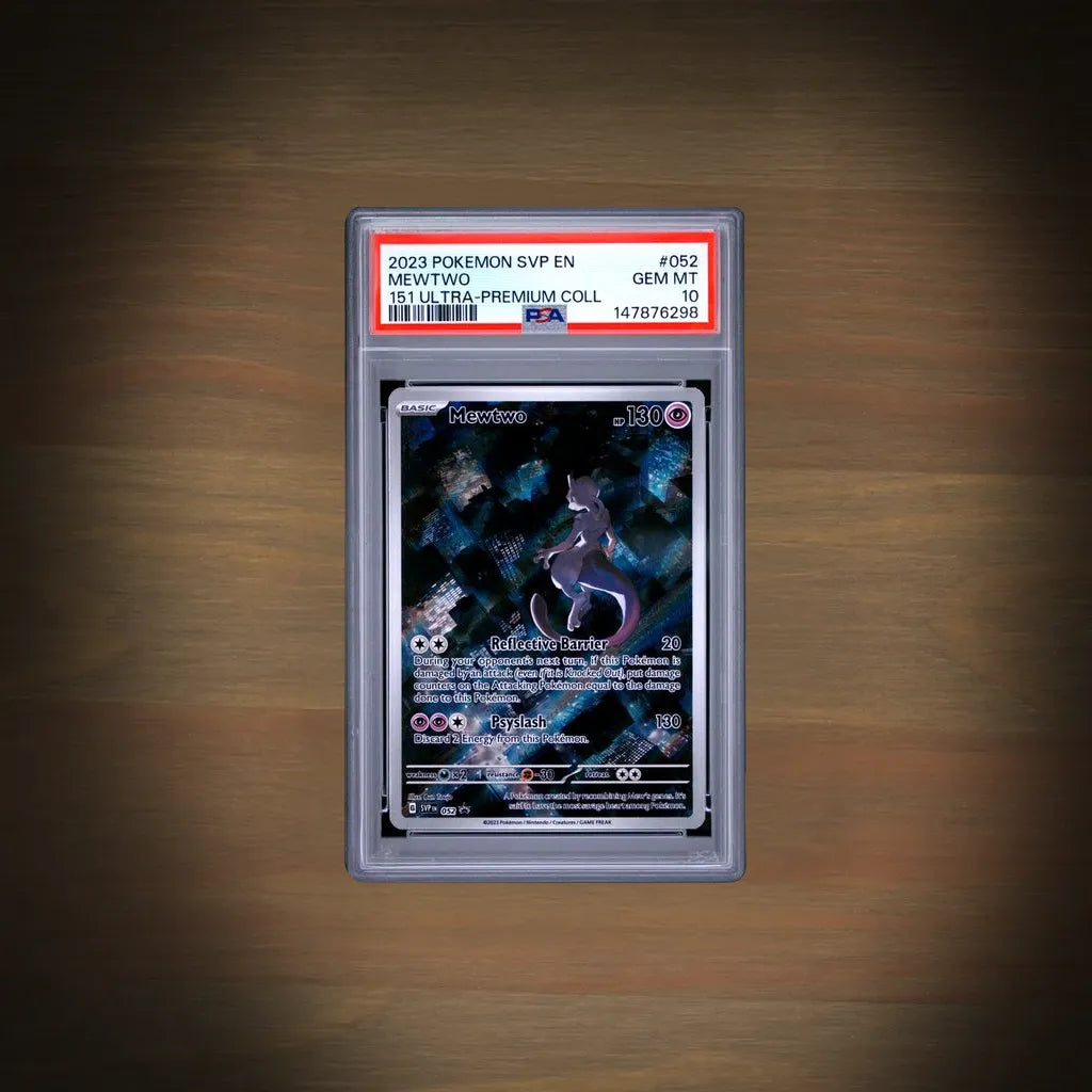 Pokemon Mewtu SVP 052 151 Ultra-Premium Collection PSA 10 Englisch Vorderseite