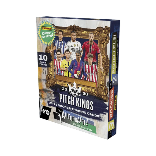 Panini Pitch Kings La Liga 2025/26 Hobby International Box mit 10 Fußballkarten