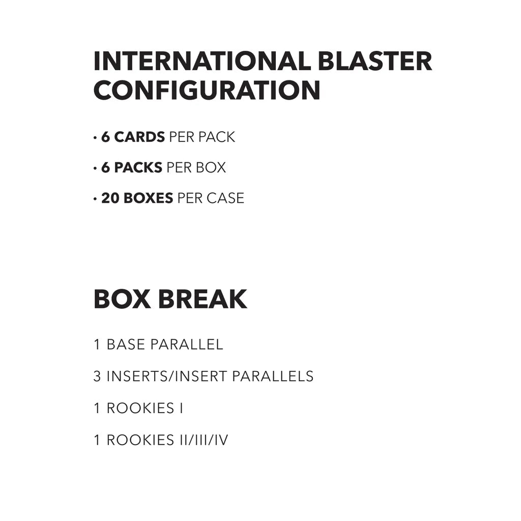 Boxinhalt der Panini Pitch Kings 2025/26 International Blaster Box mit 6 Packs und 36 Karten