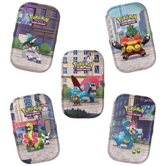 Pokemon Illumina City Mini Tins Deutsch mit fünf verschiedenen Motiven als zufällige Auswahl