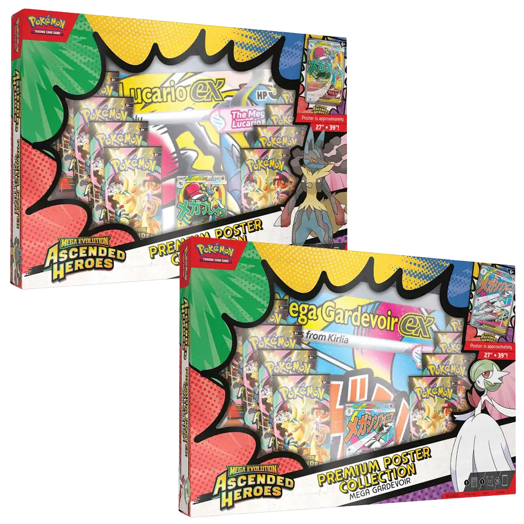Pokemon Ascended Heroes Premium Poster Collection Gardevoir Lucario