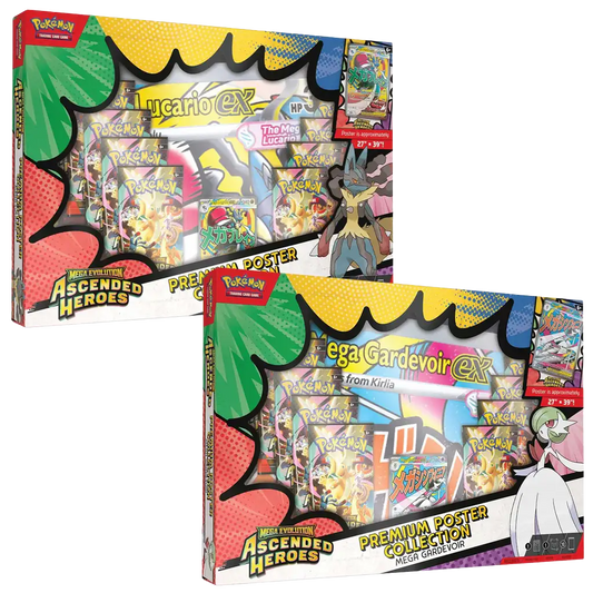 Pokemon Ascended Heroes Premium Poster Collection Gardevoir Lucario