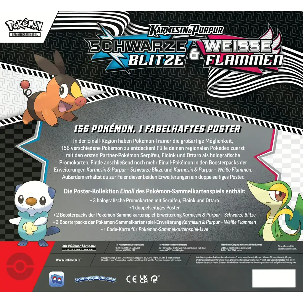 Pokémon Karmesin & Purpur 10.5 Poster-Kollektion – mit 4 Boostern, 3 holo Promos und großem doppelseitigen Unova-Poster