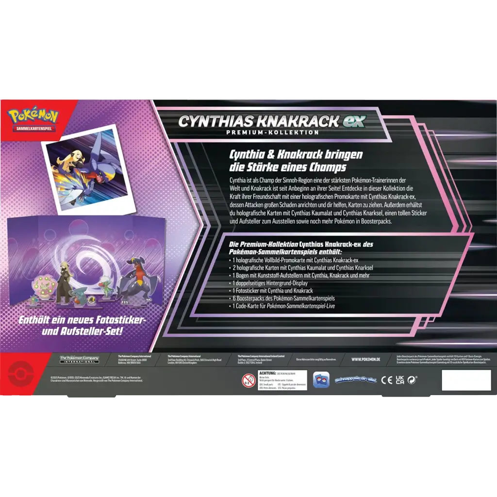 Pokemon - Cynthias Knakrack-ex Premium Kollektion [DE]