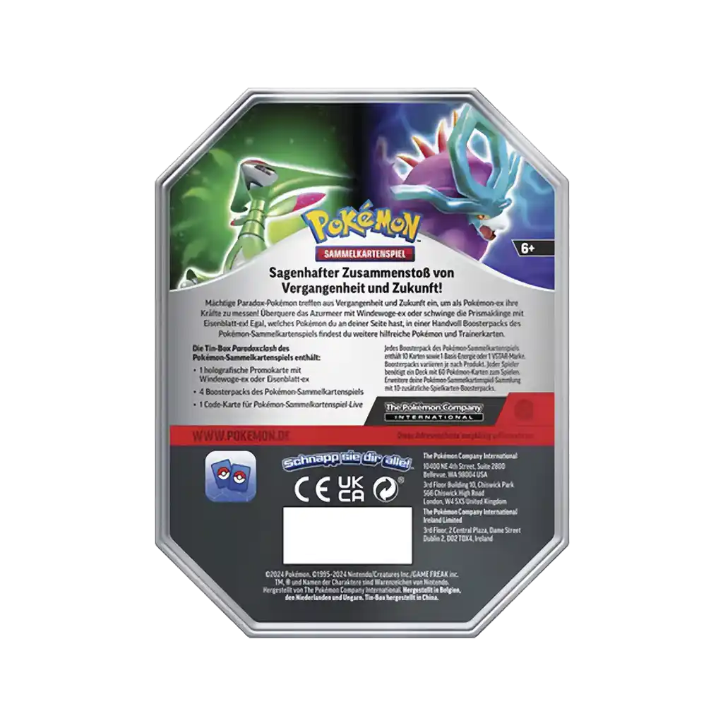 Pokemon - Karmesin & Purpur Eisenblatt EX Tin [DE]