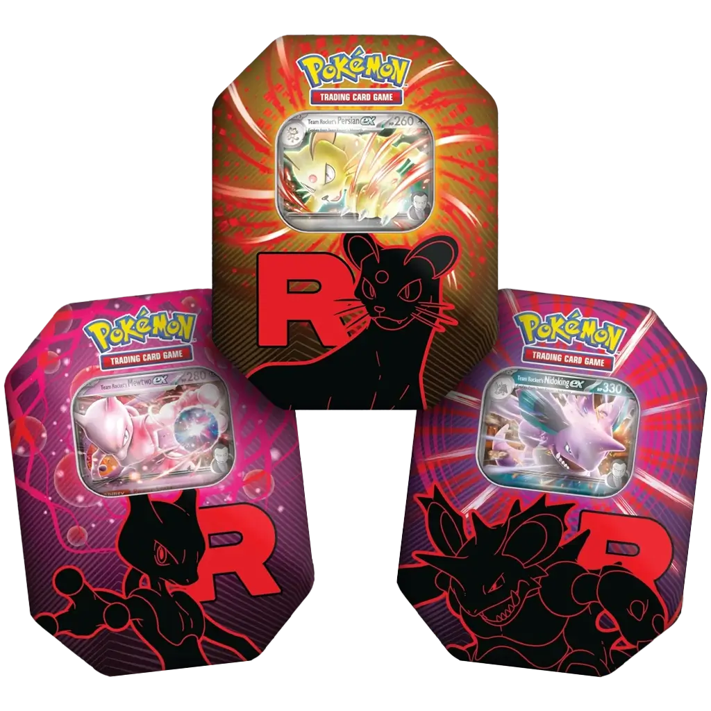 Pokemon - Team Rocket Herbst 2022 Tin Nidoking/Mewtu/Snobilikat [EN]