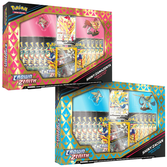 Pokemon Zenit der Könige Premium Figuren Box Zacian und Zamazenta 