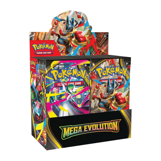 Pokémon TCG Mega Evolution (ME01) Booster Box mit 36 englischen Packs – Sammelkarten Display für Sammler und Spieler