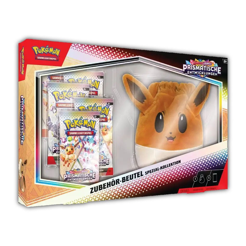 Pokemon -  Prismatische Entwicklungen Evoli Spezial Kollektion Box  beutel/Zubehör 