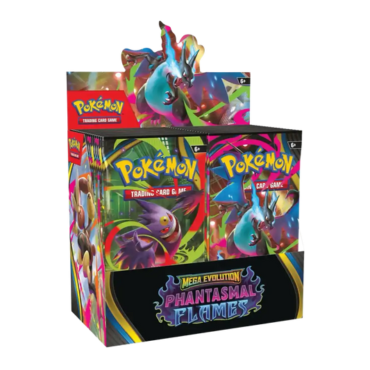 Pokémon TCG Phantasmal Flames ME02 Booster Display Englisch – 36 Boosterpacks Mega Evolution Set