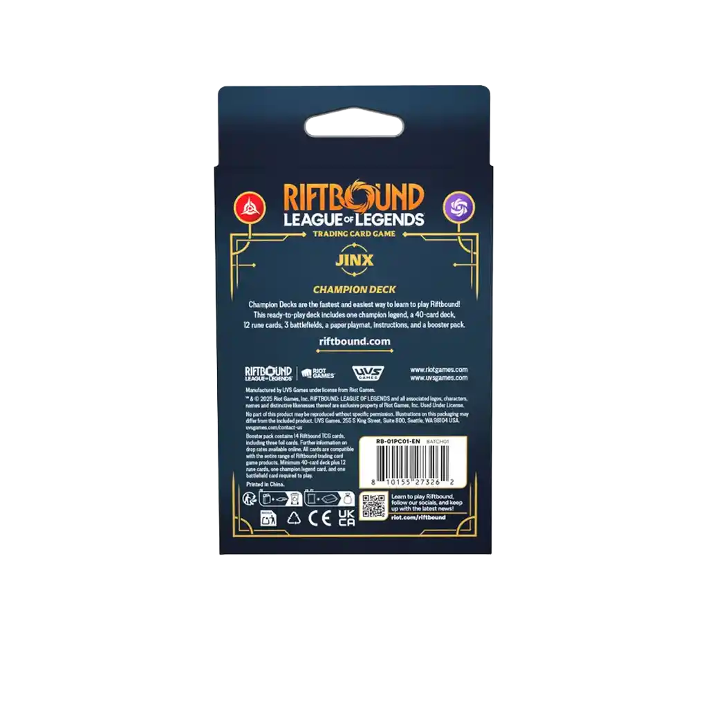 Riftbound: League of Legends TCG - Jinx Champion Deck [EN]