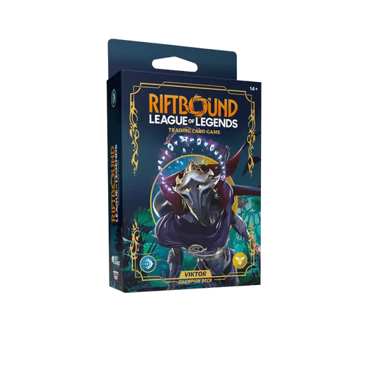 Riftbound League of Legends TCG Viktor Champion Deck Englisch – spielbereites Starterdeck mit Booster & Zubehör.