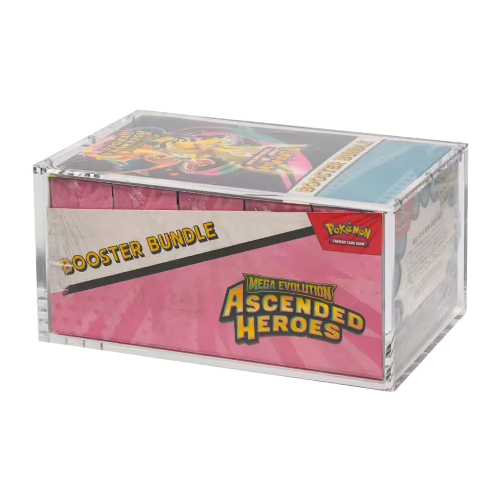 The Acrylic Box Pokemon Booster Bundle Retail Display V2 Acryl Case mit geschlossenem Magnetdeckel