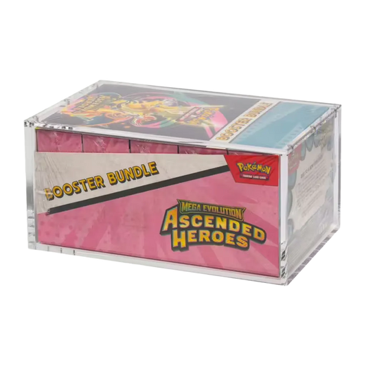 The Acrylic Box Pokemon Booster Bundle Retail Display V2 Acryl Case mit geschlossenem Magnetdeckel