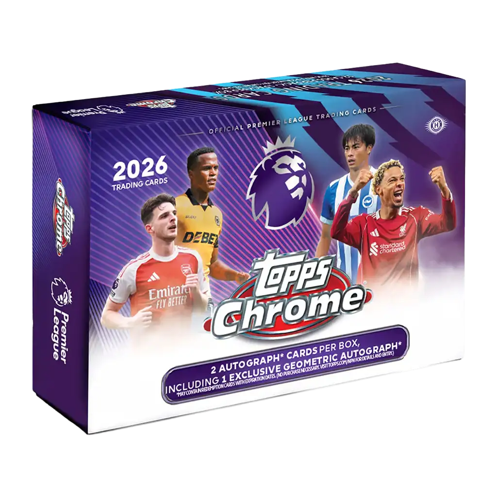 Topps Chrome Premier League 2026 Breakers Delight Box Autogramme Geometric Parallels