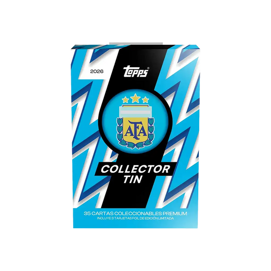 Topps Argentina Collector Tin 2026 Englisch mit 35 Karten und nummerierten Parallels