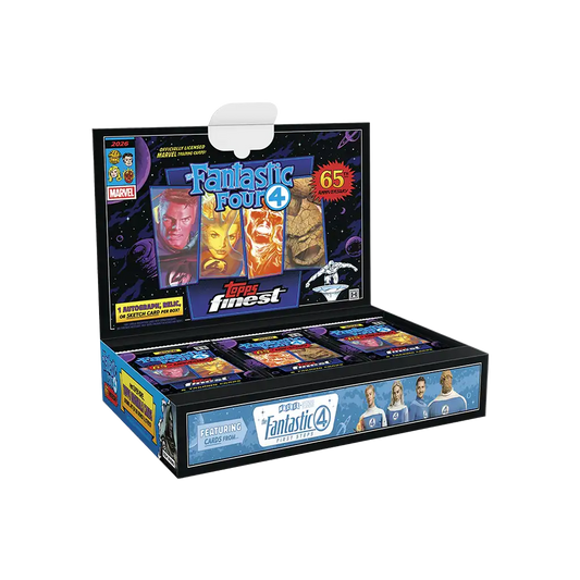 Topps Finest Fantastic Four 2026 Hobby Box Englisch mit Sketch Autogramm oder Relic Hit