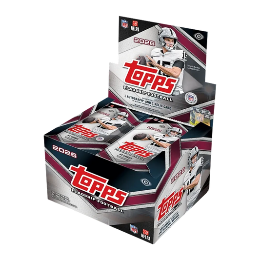 Topps NFL Flagship Football 2026 Jumbo Hobby Box EN mit 10 Packs und 400 Trading Cards