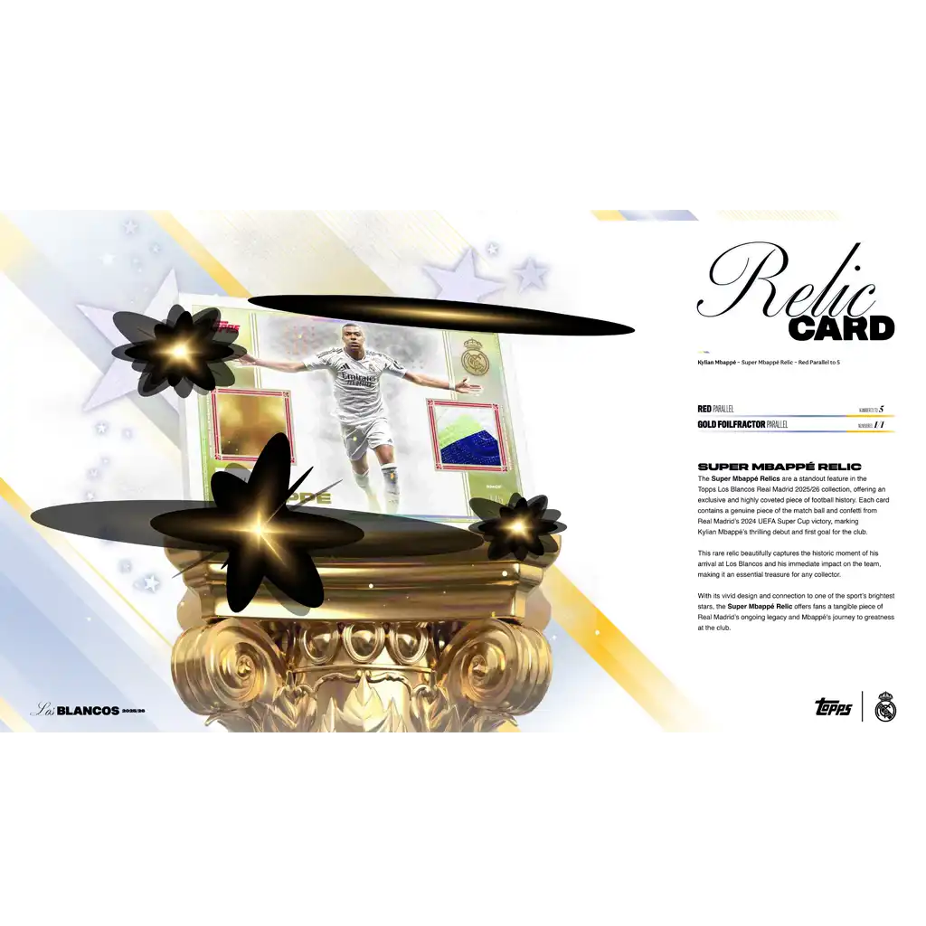 Topps Real Madrid Los Blancos 2025 2026 Hobby Box Fußball Trading Cards
