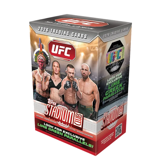 Topps Stadium Club UFC 2026 Value Box englisch mit 6 Packs und exklusiven Lime Green Parallels