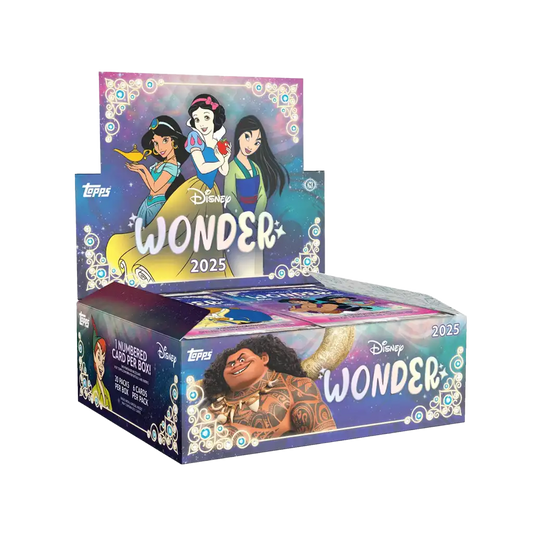 Topps Disney Wonder 2025 Hobby Box mit 20 Packs und Disney Trading Cards
