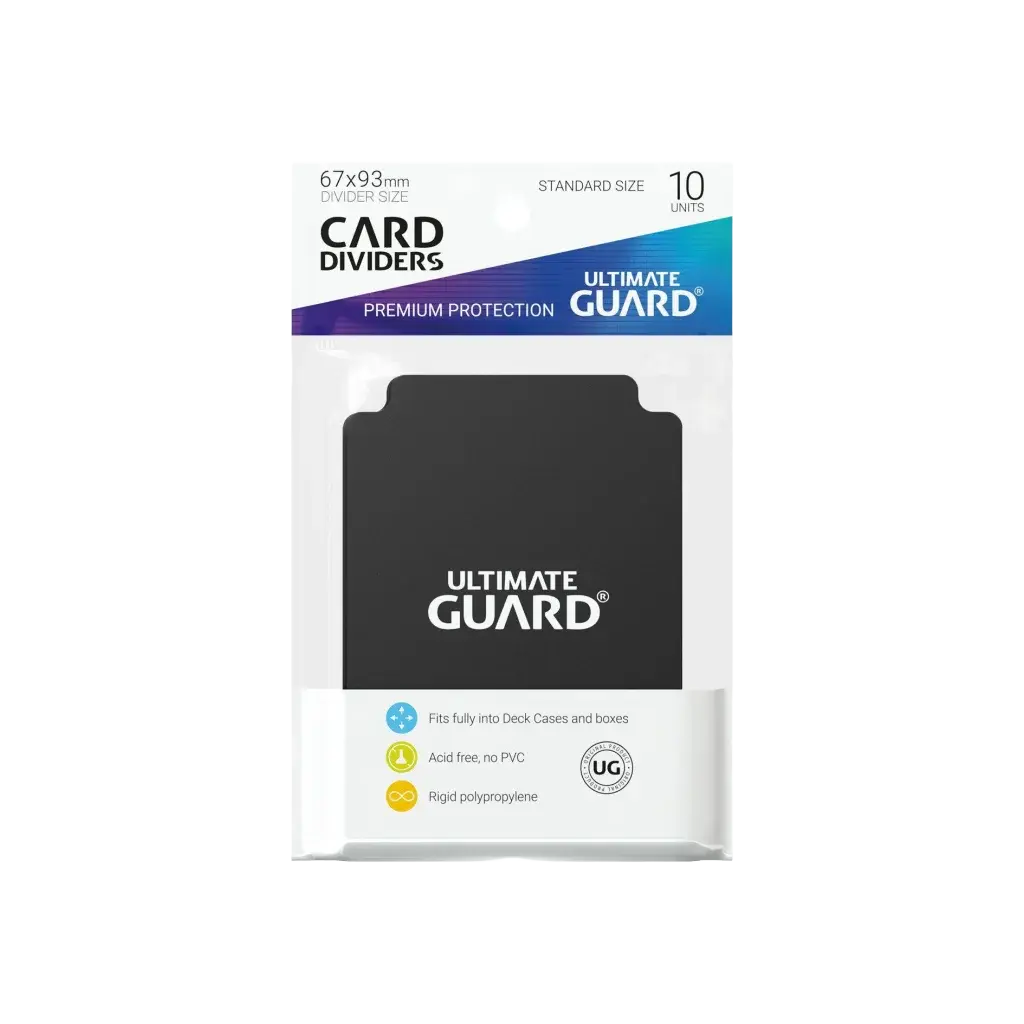 Ultimate Guard - Card Dividers Standard Size 10 Stück Schwarz