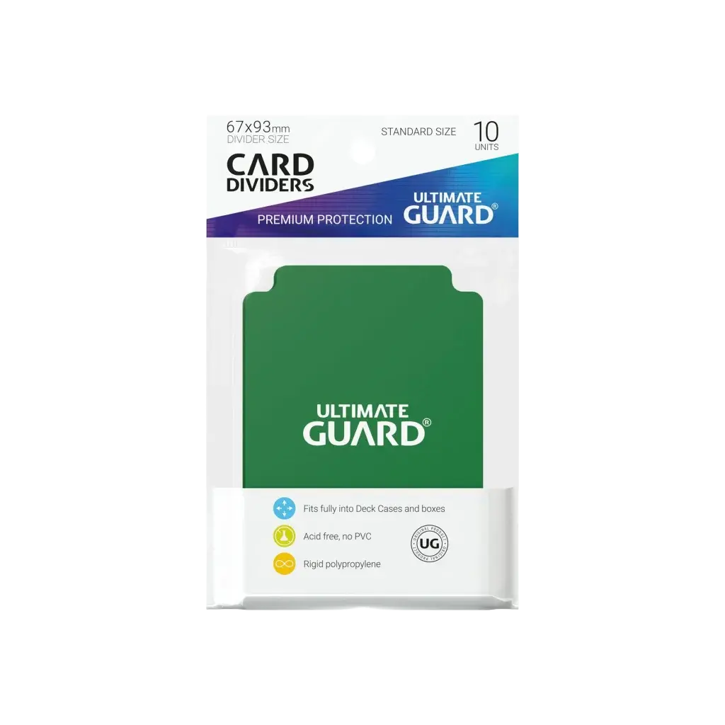 Ultimate Guard - Card Dividers Standard Size 10 Stück grün