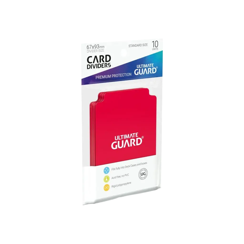 Ultimate Guard - Card Dividers Standard Size 10 Stück rot