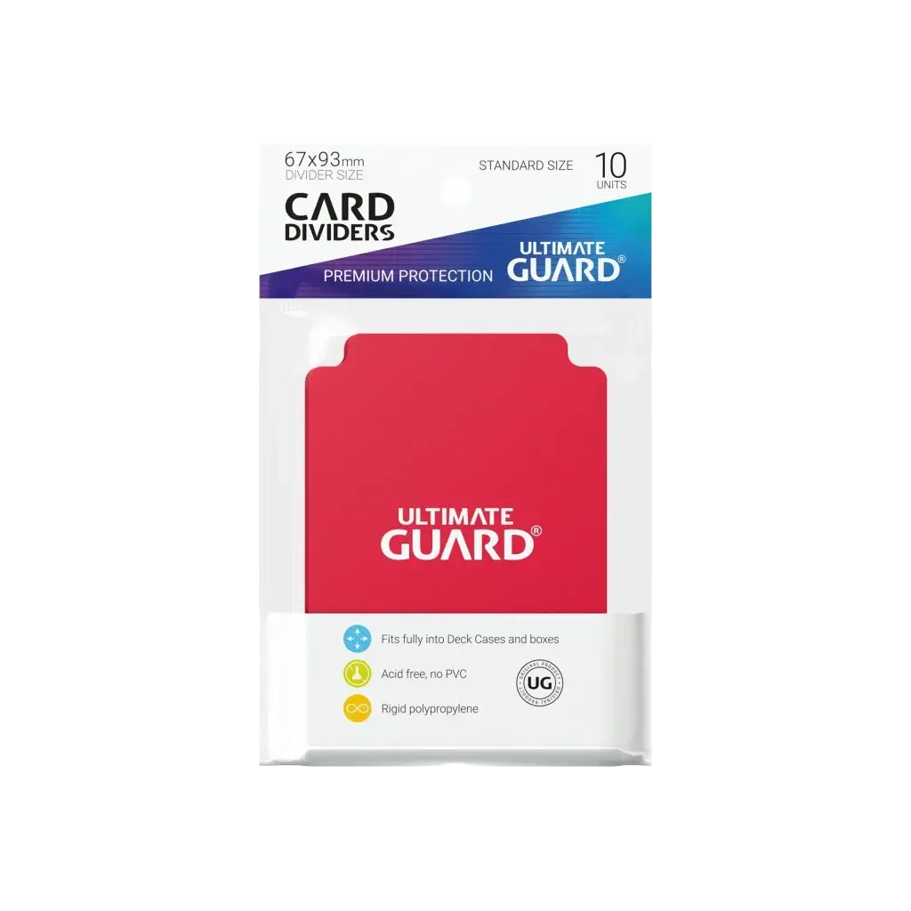 Ultimate Guard - Card Dividers Standard Size 10 Stück rot