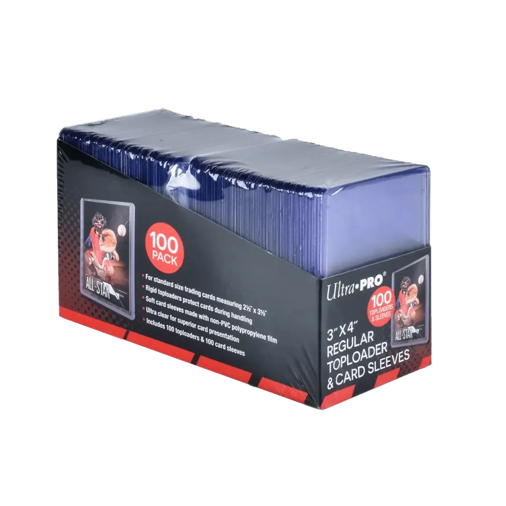 Ultra PRO 3 x 4 Regular Toploader und Soft Sleeves 100er Set in Originalverpackung