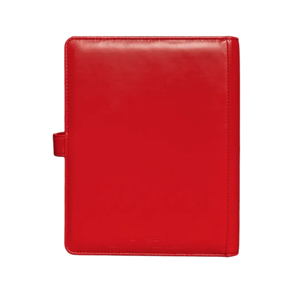 Rückseite des roten Ultra PRO Pokemon Premium Snap Binders