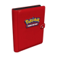 Roter Ultra PRO Pokemon 4-Pocket Snap Binder in seitlicher Ansicht