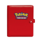 Ultra PRO Pokemon Premium Red 4-Pocket Snap Binder in Vorderansicht