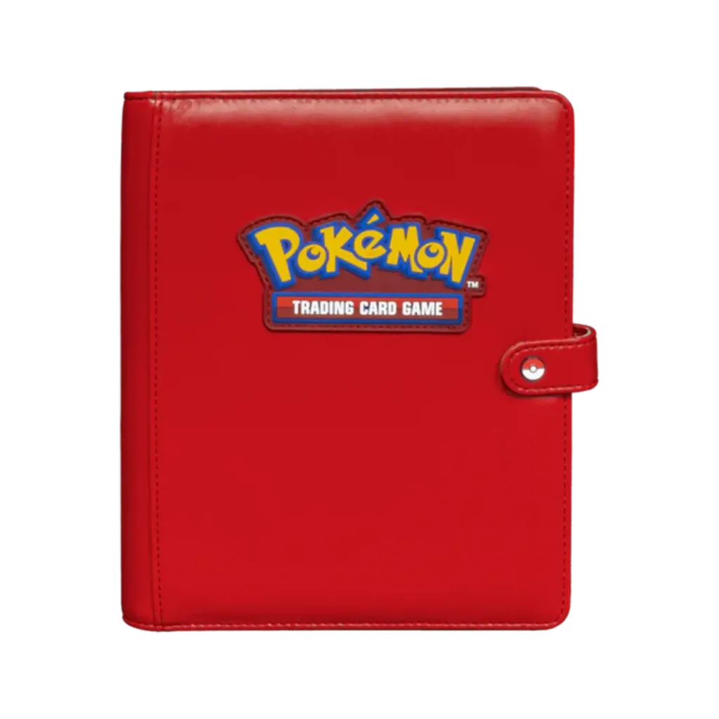 Ultra PRO Pokemon Premium Red 4-Pocket Snap Binder in Vorderansicht
